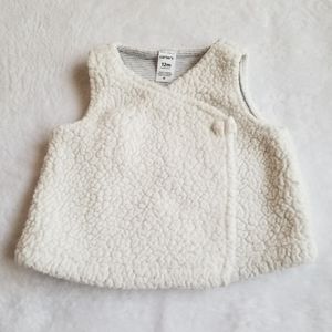 Carter's White Vest for Baby Girls